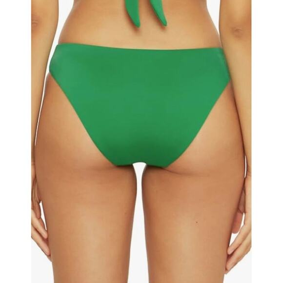 Becca Swim Color Code Milani Draped Hipster Bottoms Grass Green Size Large NEW - Picture 2 of 5